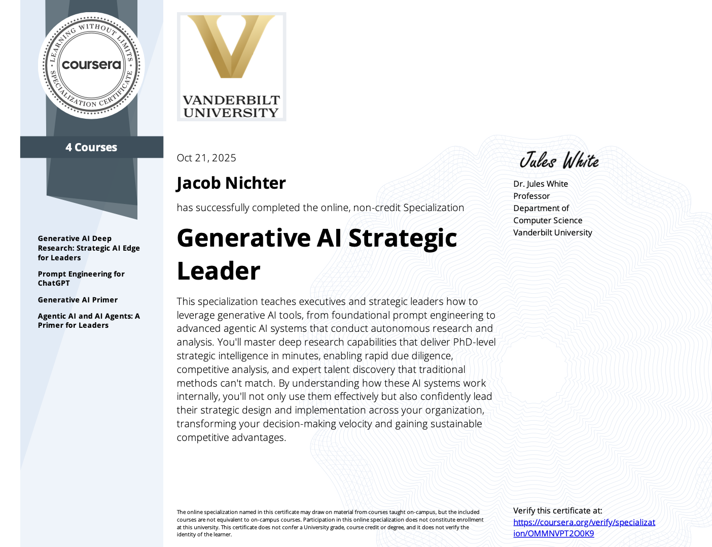 Generative AI Strategic Leader